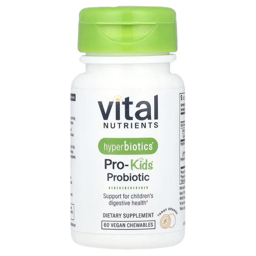 Vital Nutrients Hyperbiotics Pro-Kids Probiotic 60 vegan chewable bottle