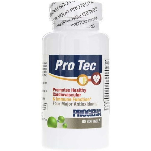 Progena Pro Tec four major antioxidants cardiovascular immune 60 softgel bottle