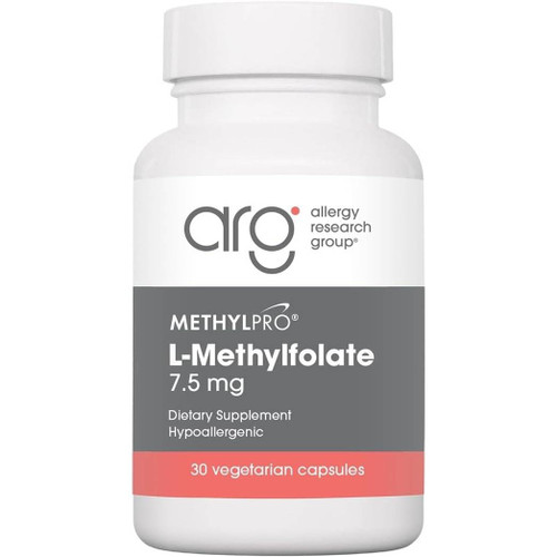 MethylPro L-Methylfolate 7.5 mg 30 vegetarian capsule bottle