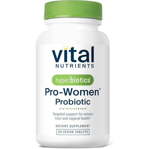 Vital Nutrients Hyperbiotics Pro-Women Probiotic 30 vegan tablet bottle