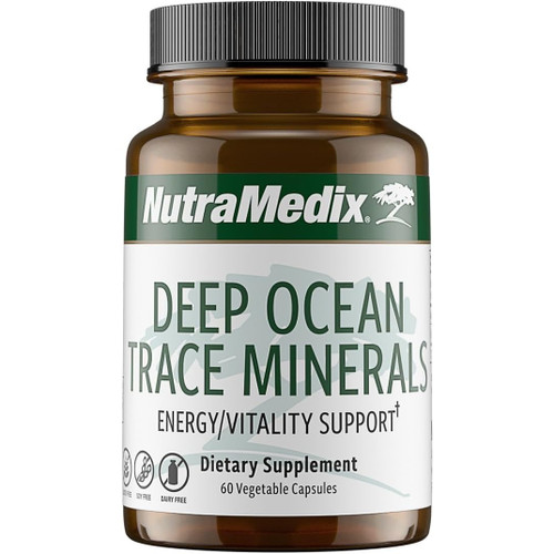 NutraMedix Deep Ocean Trace Minerals energy vitality 60 capsule bottle