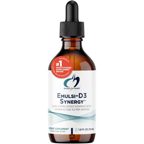 Designs for Health Emulsi-D3 Synergy - 1.8 Fl Oz (55 Ml)
