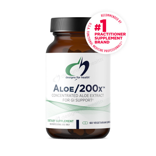 Designs for Health Aloe/200x - 60 Capsules DSHL03910 54.49