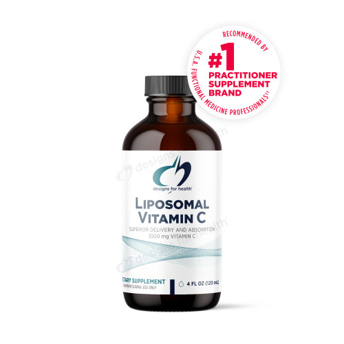 Designs for Health Liposomal Vitamin C - Lemon - 4 Fl Oz (120 Ml) Liquid DSHL04887 40.49