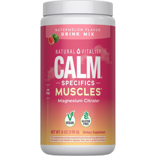 Natural Vitality CALM Muscles Watermelon Powder - 6 Ounces