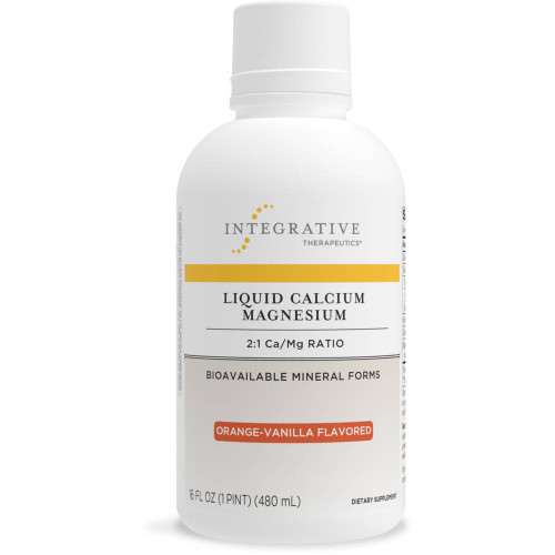 Integrative Therapeutics Liquid Calcium Magnesium 2:1 Orange-Vanilla 480 ml bottle