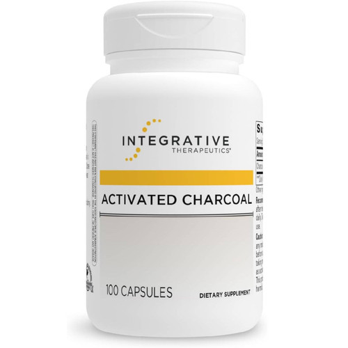 Integrative Therapeutics Activated Charcoal 100 capsules bottle
