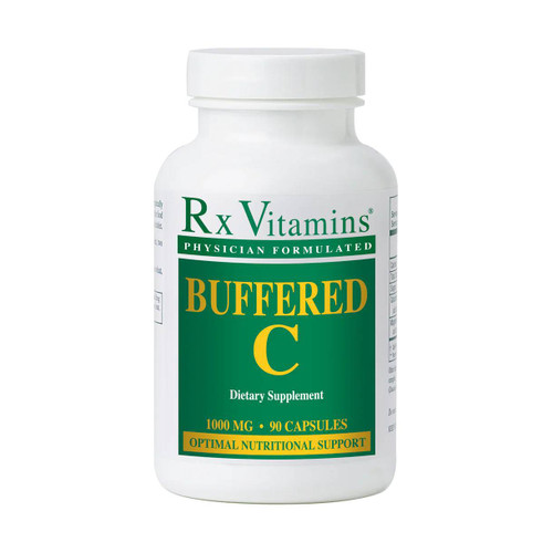 Rx Vitamins Buffered C 1000 mg 90 capsule bottle