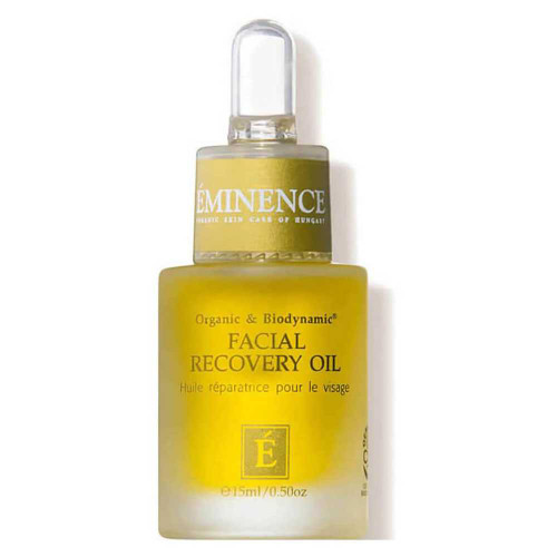 Eminence Facial Recovery Oil yellow glass dropper bottle
