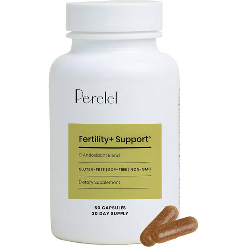 Perelel Fertility+ Support 60 capsule bottle, 30-day supply