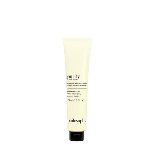 philosophy purity made simple pore extractor clay mask tube