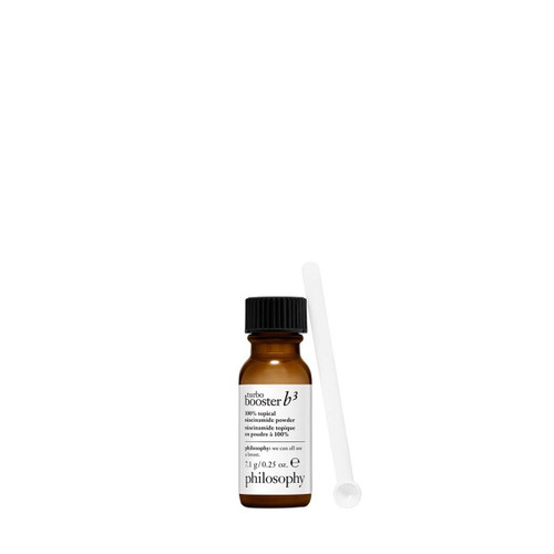 philosophy turbo booster b3 100% topical niacinamide powder bottle with scoop
