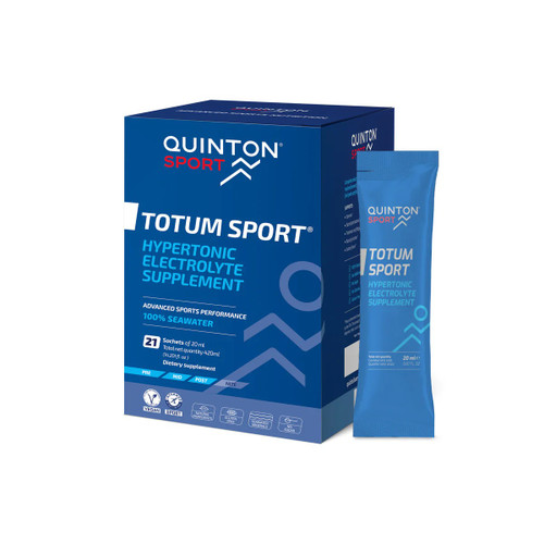 Quinton Totum Sport hypertonic electrolyte box and sachet