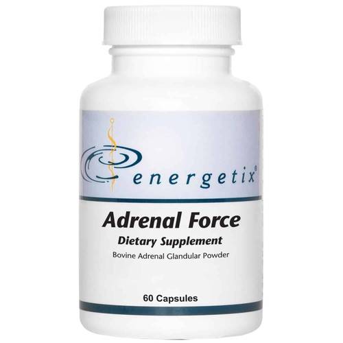 Energetix Adrenal Force bovine adrenal 60 capsules white bottle