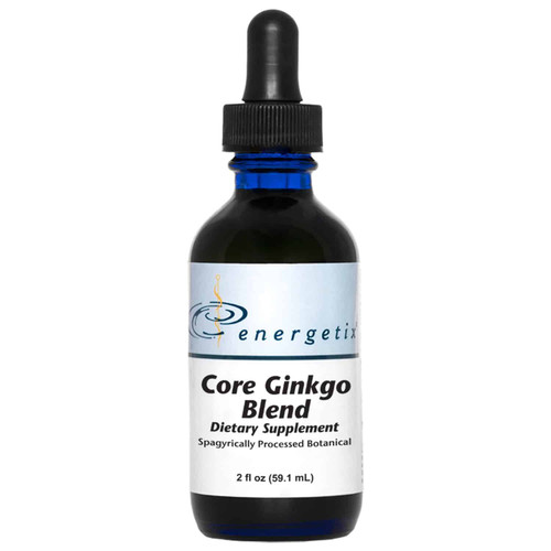 Energetix Core Ginkgo Blend botanical 2 fl oz blue dropper bottle