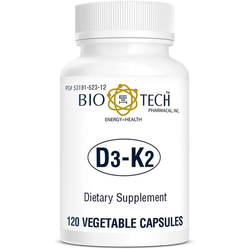 Bio-Tech Pharmacal D3-K2 - 120 Capsules