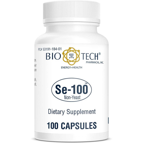 Bio-Tech Pharmacal Se-100 (Seleno-Methionine) - 100 Capsules
