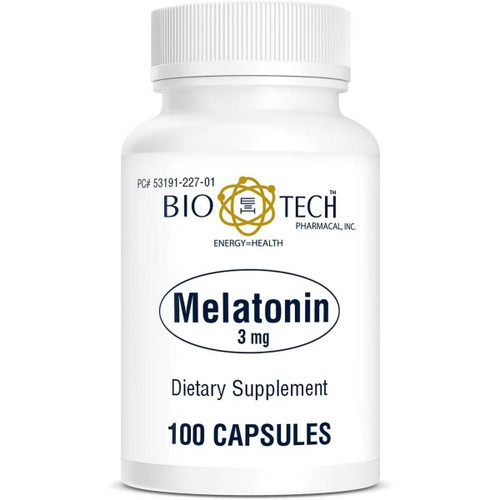 Bio-Tech Pharmacal Melatonin 3 mg - 100 Capsules