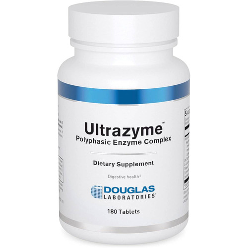 Douglas Labs Ultrazyme™ Polyphasic EnzymeComplex - 180 Tablets DLBS17548 54.5