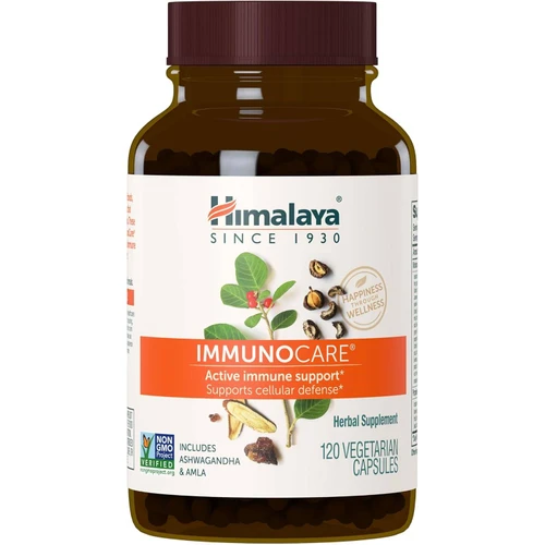 Himalaya ImmunoCare 120 vegetarian capsules brown bottle