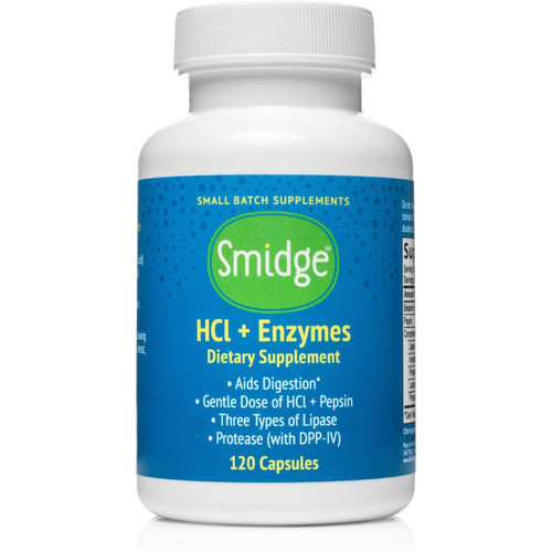 Smidge HCl + Enzymes - 120 Capsules