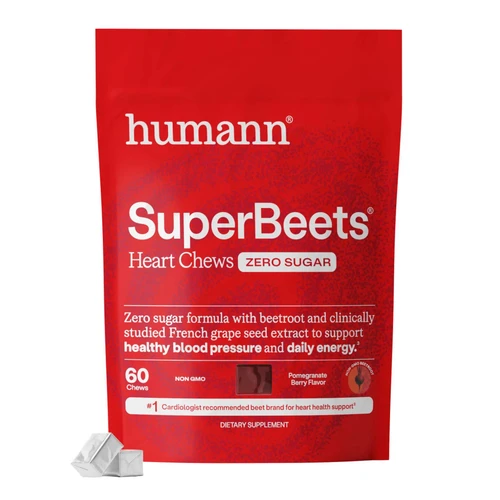HumanN SuperBeets Heart Chews Zero Sugar 60 chew bag