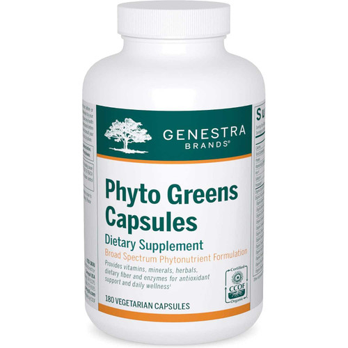 Genestra Brands Phyto Greens Capsules 180 vegetarian capsules bottle