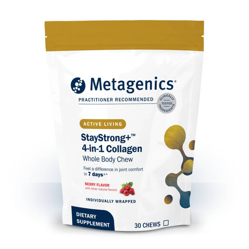 Metagenics Stay Strong+ 4-in-1 Collagen Chews, Berry - 30 Soft Chews MTGN62102 29.99