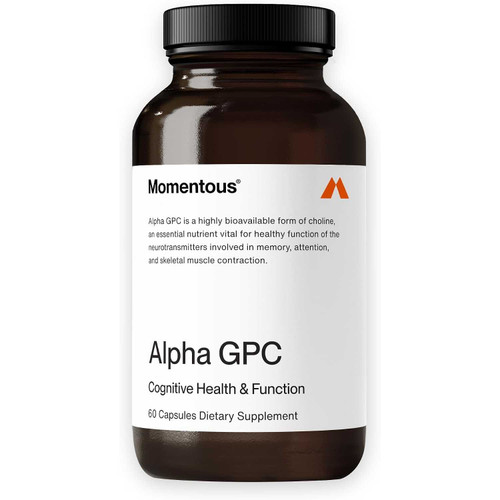 Momentous Alpha GPC 60 capsule bottle