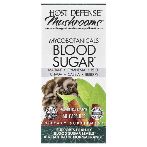 Host Defense MycoBotanicals Blood Sugar Capsules - 60 ct
