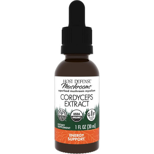 Host Defense Cordyceps Extract 1 fl oz dropper bottle