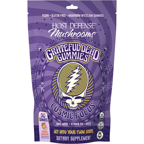 Host Defense Cosmic Focus Grateful Dead lion mane gummies pouch