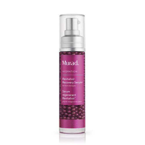 Murad Revitalixir Recovery Serum purple spheres gel pump bottle