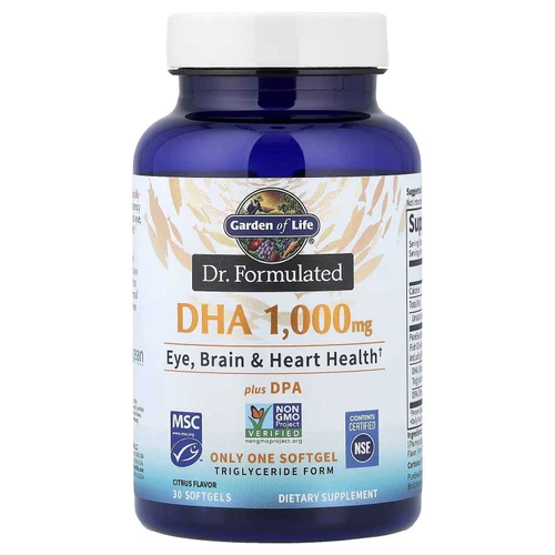 Garden of Life Dr. Formulated DHA 1000mg - 30 Softgels GRLF25321 31.99