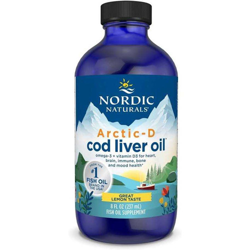 Nordic Naturals Arctic-D Cod Liver Oil - 237 Milliliters NDNA87832 33.99