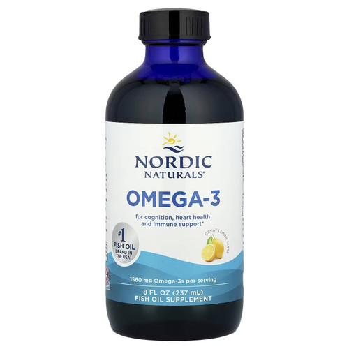 Nordic Naturals Omega-3 lemon 8 fl oz bottle