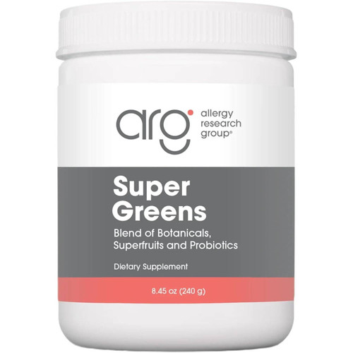Allergy Research Group Super Greens botanicals probiotics 240 g jar