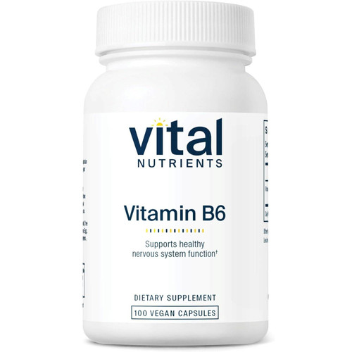 Vital Nutrients Vitamin B6 100mg - 100 Capsules