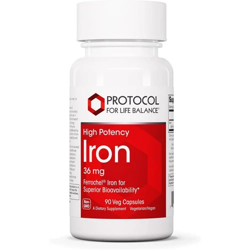 Protocol Iron 36mg - 90 Capsules