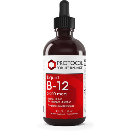 Protocol Vitamin B-12 Liquid 5000mcg - 4 Ounces