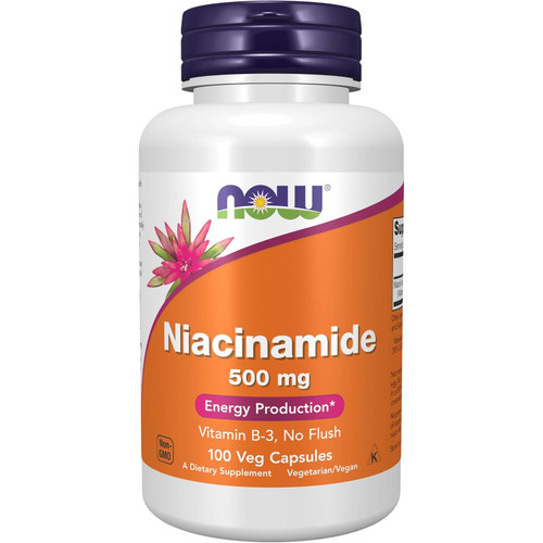 NOW Foods Niacinamide 500mg - 100 Capsules