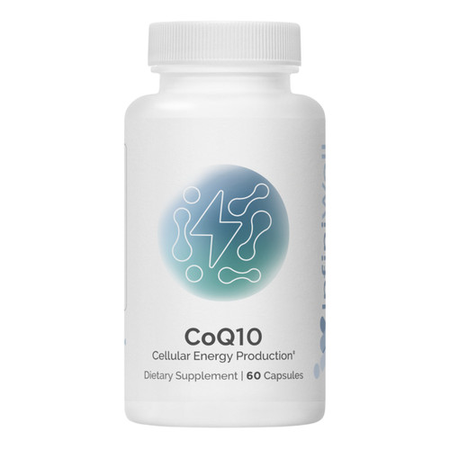 InfiniWell CoQ10 60 capsules bottle front label