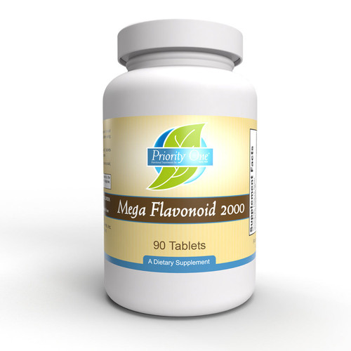 Priority One Mega Flavonoid 2000 90 tablets bottle front label
