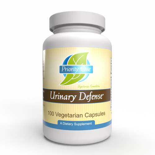 Priority One Urinary Defense 100 vegetarian capsules bottle front label
