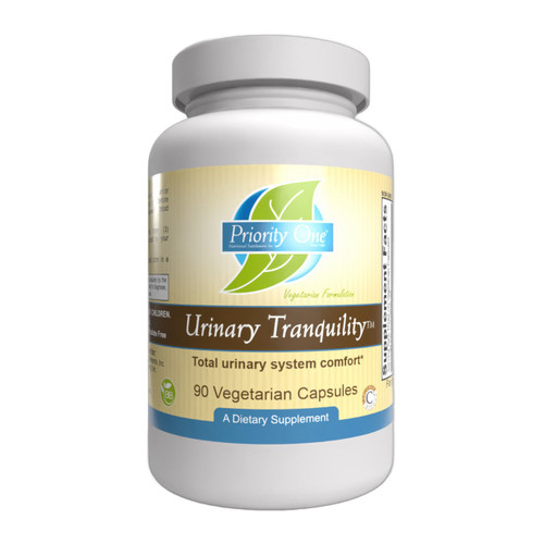 Priority One Urinary Tranquility 90 vegetarian capsules bottle front label