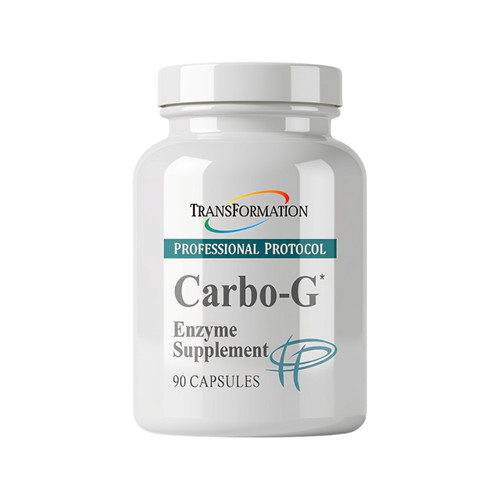 Transformation Enzymes Carbo-G 90 vegetarian capsules bottle front label