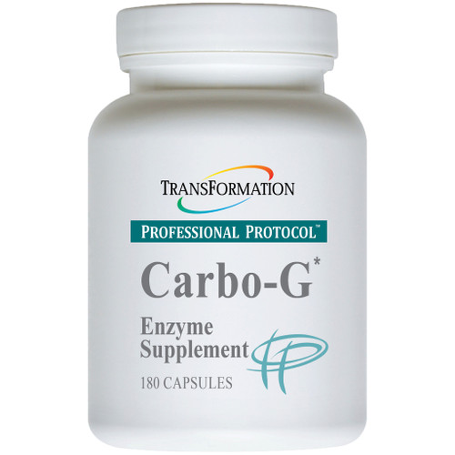 Transformation Enzymes Carbo-G 180 vegetarian capsules bottle front label