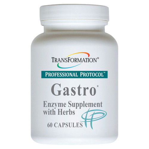 Transformation Enzymes Gastro 60 vegetarian capsules bottle front label