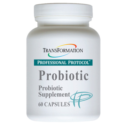 Transformation Enzymes Probiotic 60 vegetarian capsules bottle front label