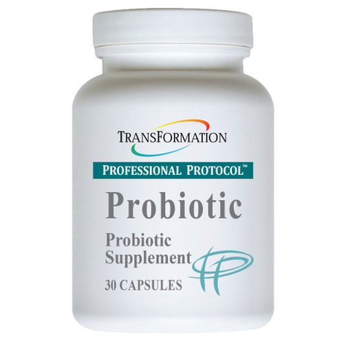 Transformation Enzymes Probiotic 30 vegetarian capsules bottle front label